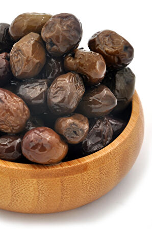 Az Tuzlu Gemlik Yağlı Sele Sofralık Siyah Kahvrengi Zeytin 291-320 Kalibre 2 KG