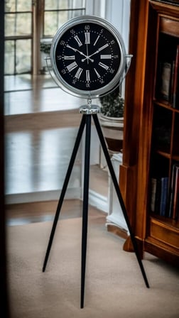 Majestic Krom Tripod Ayaklı Saat iegxx