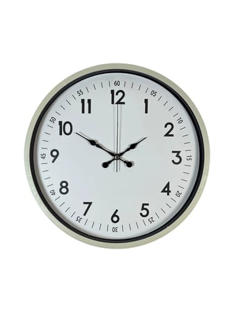 36 Cm Krem Dekoratif Duvar Saati iegxx