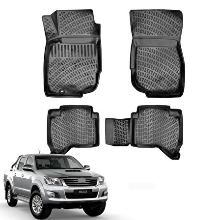 Toyota Hilux 3D Havuzlu Paspas 2010-2016