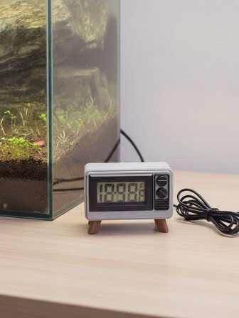 Televizyon Termometre Akvaryum Yanı Dekoru Akvaryum Dekoru - Dekoratif Akvaryum Maketi
