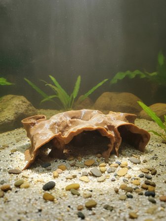 Desenli Mağara Akvaryum Dekoru - Dekoratif Akvaryum Maketi 22cm