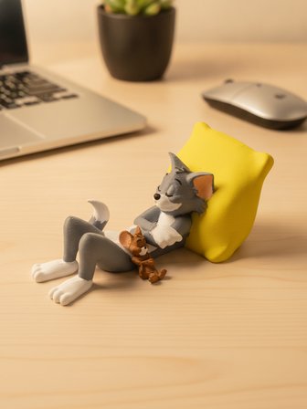 Tom & Jerry Dekor veya Araç İçi Süsü - Dekoratif Biblo ve 3D Maket Obje 15cm