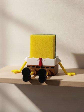 Süngerbob Bulaşık Süngerliği - Dekoratif 3D Maket Hediyelik