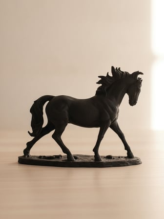 Koşan At Modeli - Dekoratif 3D Maket Hediyelik 15cm