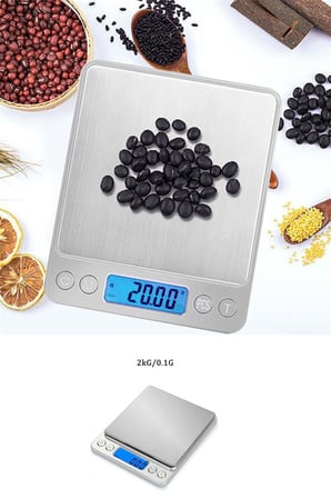 Dijital Hassas Mutfak Terazisi Hassas Tartı 2000 Gr./0.1 Gr. Hassasiyet