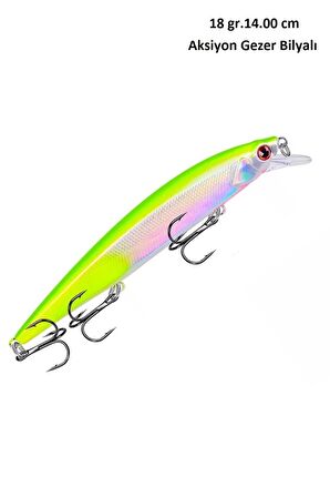 18GR.14cm 3DBiyonikRapala Lures SahteYem SuniyemAksiyonBilyalı