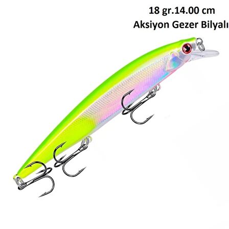 18GR.14cm 3DBiyonikRapala Lures SahteYem SuniyemAksiyonBilyalı