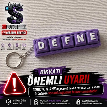 Klavye Tuşu Anahtarlık