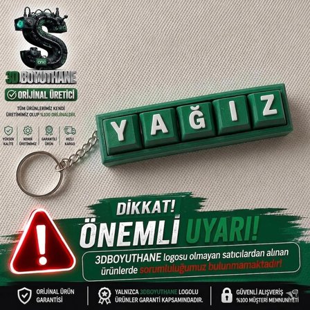 Klavye Tuşu Anahtarlık