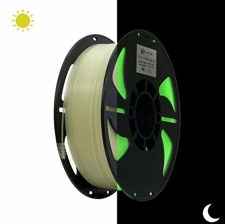 ELAS GLOW PLA+ Filament Yeşil 1.75mm 1Kg Standart