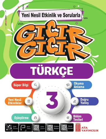 3. Sınıf Öğretmen Tavsiyeli Evde Tekrar Seti 2 Kitap- Gıcır Türkçe ve Oku Anla Pekiştir Kitabı