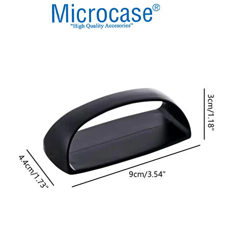 Microcase Plastik Yapışkanlı Sürgülü Pencere Çekmece Kapı Kolu Tutacağı - Koyu Kahverengi AL4834 1 Adet