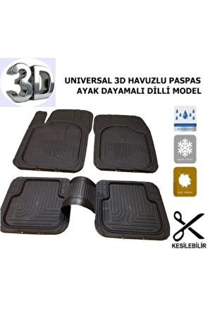 Man Tga Araçlara Uyumlu 3d 5 Parça Havuzlu Paspas Seti