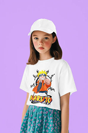 Naruto Baskılı Unisex Anime Çizgi Film Çocuk Tişört (1-12 YAŞ)