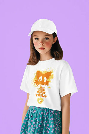 Sonic Baskılı Unisex Çizgi Film Çocuk Tişört (1-12 YAŞ)