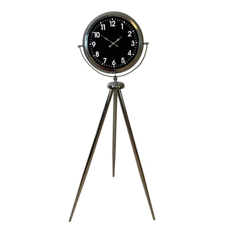 Krom Regal Sılver 150 x 45 Cm Metal Duvar Saati iegxx