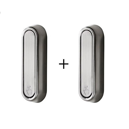 Microcase Çinko Kaplama Bas Açıl Pratik Askılık Anahtar Şapka Eşya Havlu vb Askılık - GÜMÜŞ AL5182 2 ADET