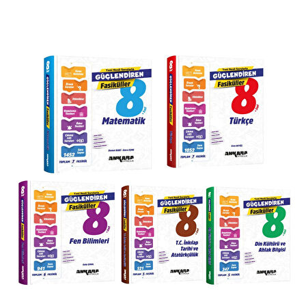 Ankara Yayıncılık 8. Sınıf Güçlendiren Fasiküller Seti 5 Kitap