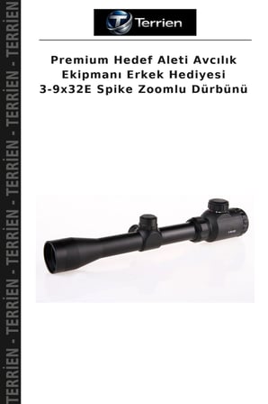 Premium Hedef Aleti Avcılık Ekipmanı Erkek Hediyesi 3-9x32E Spike Zoomlu Dürbünü