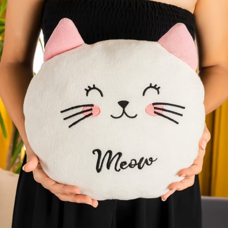 Premium Yatak Odası Sevimli Aksesuar Peluş Kedi Yastık
