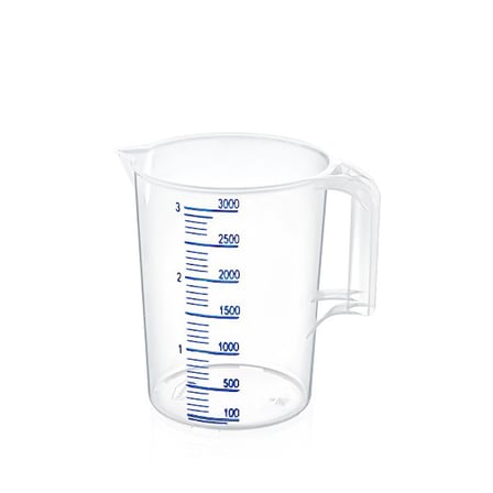 Premium Mutfak Yardımcısı Büyük Kap Gıda Hazırlık 3 Litre Multi Ölçü Kabı