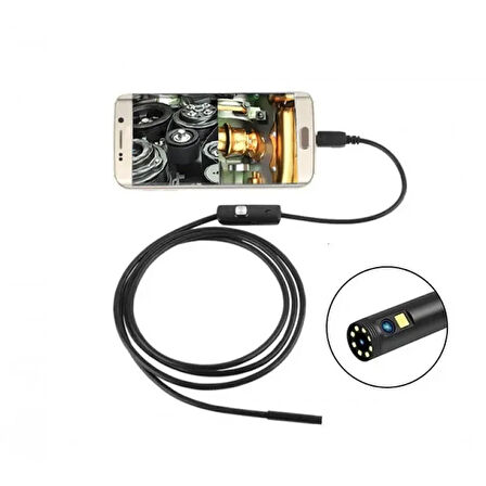 TÜRKİYEDE TEK 3 Kameralı USB Type-C 5MT Yılan Kamera
