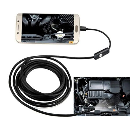 TÜRKİYEDE TEK 3 Kameralı USB Type-C 5MT Yılan Kamera