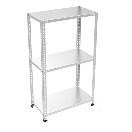 Raffar 3 Katlı Galvaniz Çelik Raf. Depo, Arşiv, Dosya Rafı