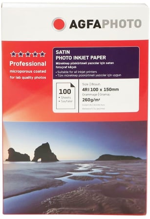 Hatıra Tasarım Aracı Görsel Baskı Agfaphoto Fotoğraf Kağıdı 100 Adet (10X15) Inkjet Kağıt Mat