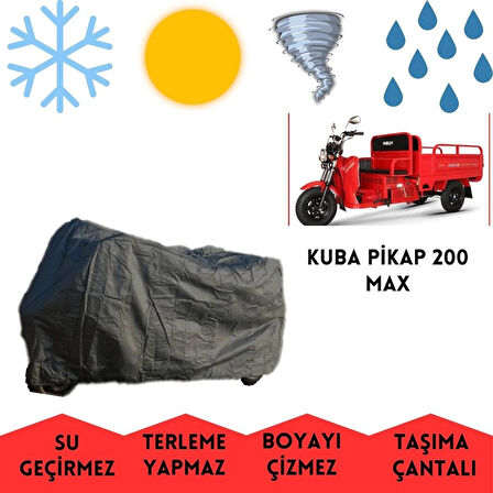 Kuba Pikap 200 Max Kasalı Motor Brandası Su Geçirmez