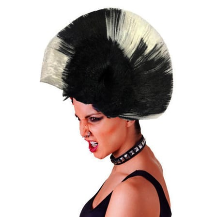 Mohican Mohawk Punk Peruk - 70 li 80 li Yıllar Peruk Model 5 Gösteri Ürünü Stil Tamamlayıcı