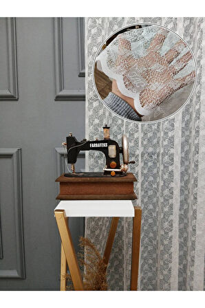 Farbateks Dikim Atlas Örme Modern 3kat Tül Perde