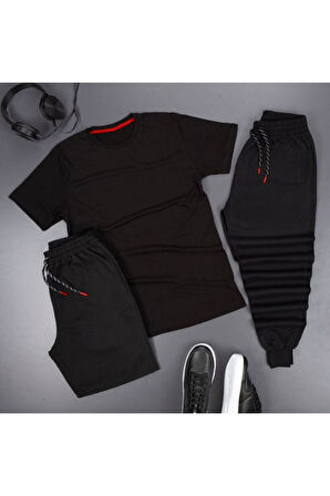 Uyguntarz 3'lü Unisex Spor Eşofman Takımı Kombini