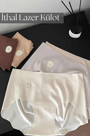 UNREAL 3'lü Külot–Nefes Alabilir, Terletmeyen Konforlu İthal Çamaşır İz Yapmayan Yüksek Bel Lazer Kesim