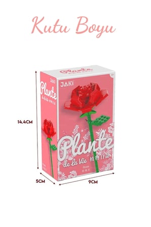 3 Lü Set Dekoratif Gül Çiçek Buketi Yapım Seti Yapı Oyuncaksu 200 + parça Full Set/Ebedi Çiçek SET2