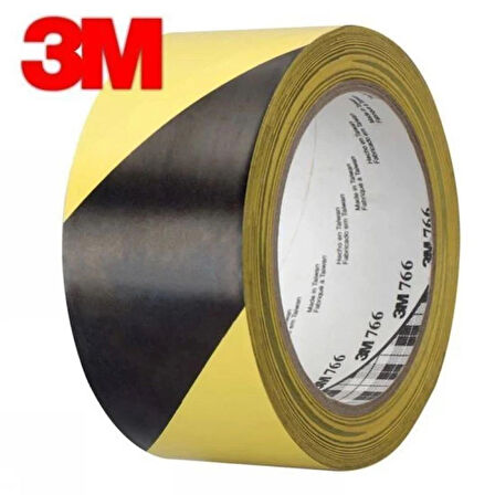 766ı Yer Işaretleme Bandı - Sarı/siyah- 50mm X 3mt