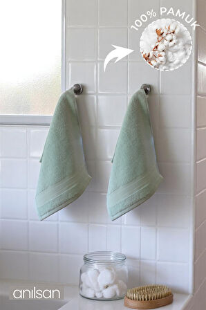 2'li Vela Mini Havlu 30x35 cm – Banyo Mutfak, Bebek Yüz El Havlusu