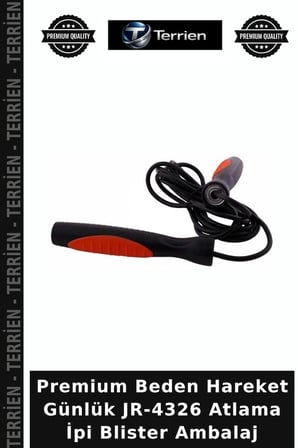 Premium Beden Hareket Günlük JR-4326 Atlama İpi Blister Ambalaj