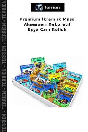 Premium İkramlık Masa Aksesuarı Dekoratif Eşya Cam Küllük