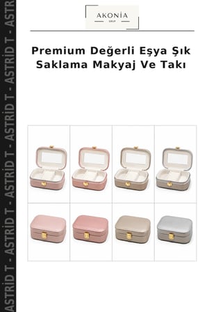 Premium Değerli Eşya Şık Saklama Makyaj Ve Takı