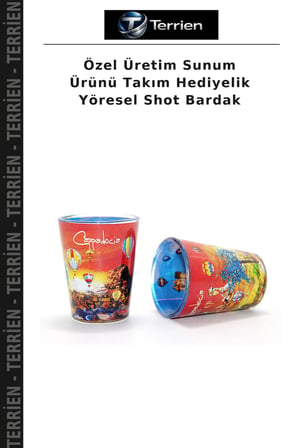 Özel Üretim Sunum Ürünü Takım Hediyelik Yöresel Shot Bardak