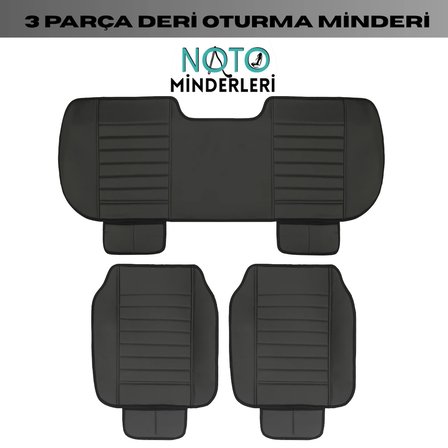 Ford Puma Araçlara Uyumlu Premium Deri 3 Parça Oto Koltuk Minderi Araca Uyumlu 4 Mevsim Kolay Montaj