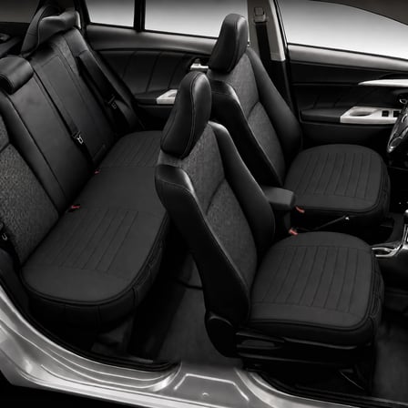 Volkswagen T-Cross Araçlara Uyumlu Premium Deri 3 Parça Oto Koltuk Minderi Araca Uyumlu 4 Mevsim Kolay Montaj