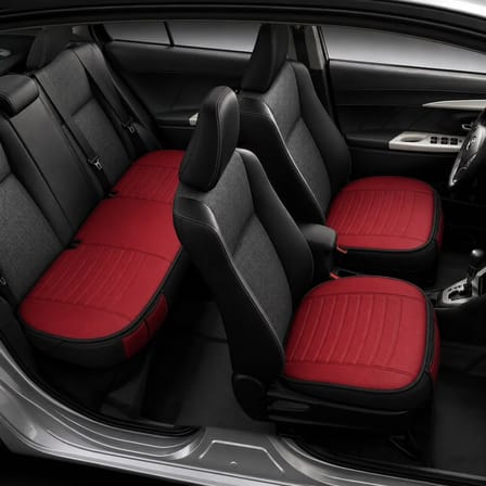 Toyota Corolla Araçlara Uyumlu Premium Deri 3 Parça Oto Koltuk Minderi Araca Uyumlu 4 Mevsim Kolay Montaj