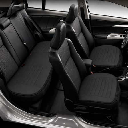 Citroen C-Elysee Araçlara Uyumlu Premium Deri 3 Parça Oto Koltuk Minderi Araca Uyumlu 4 Mevsim Kolay Montaj