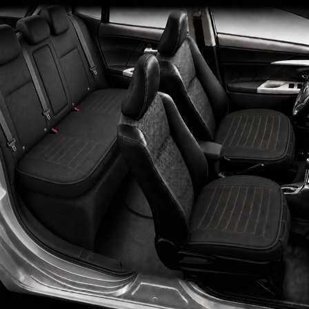Renault Boreal Araçlara Uyumlu Premium Deri 3 Parça Oto Koltuk Minderi Araca Uyumlu 4 Mevsim Kolay Montaj