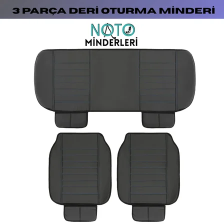 Fiat Palio Araçlara Uyumlu Premium Deri 3 Parça Oto Koltuk Minderi Araca Uyumlu 4 Mevsim Kolay Montaj