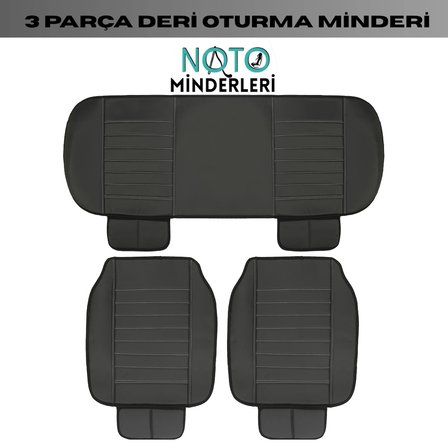 Hyundai Getz Araçlara Uyumlu Premium Deri 3 Parça Oto Koltuk Minderi Araca Uyumlu 4 Mevsim Kolay Montaj