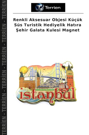 Renkli Aksesuar Objesi Küçük Süs Turistik Hediyelik Hatıra Şehir Galata Kulesi Magnet